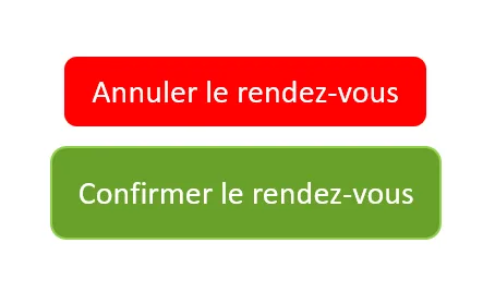 Confirmer Annuler Rdv